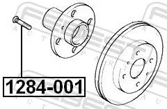 FEBEST Wheel Stud (1284-001)
