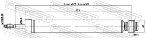 FEBEST Shock Absorber (15110-007R)