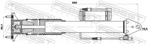 FEBEST Shock Absorber (16110-001R)