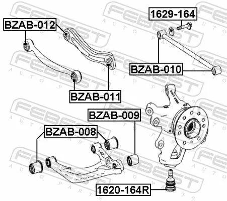 FEBEST Ball Joint (1620-164R)