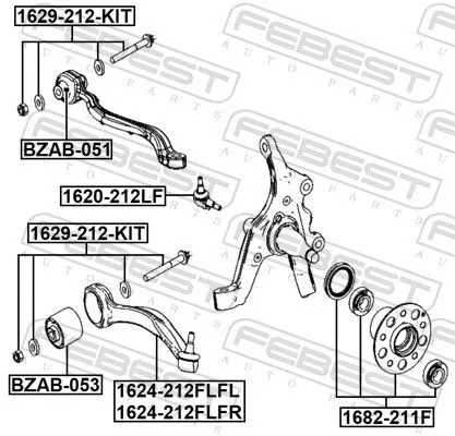 FEBEST Ball Joint (1620-212F)