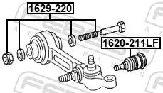 FEBEST Camber Correction Screw (1629-220)