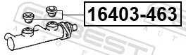 FEBEST Plug, brake fluid reservoir (16403-463)
