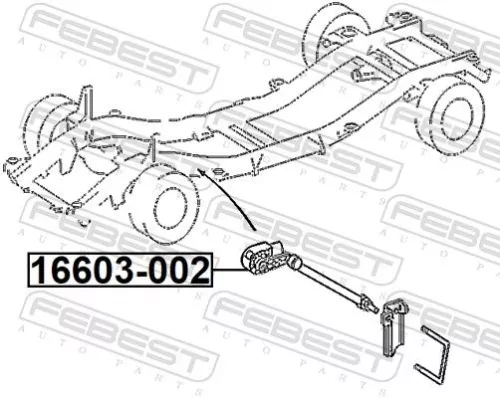 FEBEST Sensor, headlight levelling (16603-002)