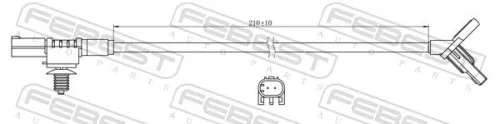 FEBEST Sensor, wheel speed (16606-001)