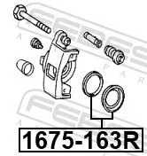 FEBEST Repair Kit, brake caliper (1675-163R)