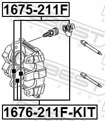 FEBEST Repair Kit, brake caliper (1675-211F)