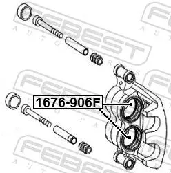 FEBEST Piston, brake caliper (1676-906F)