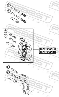 FEBEST Brake Caliper (1677-906FRH)