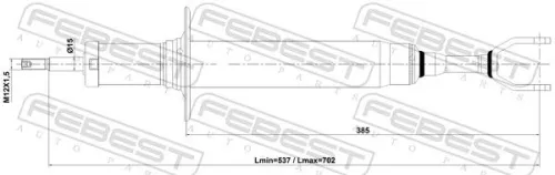FEBEST Shock Absorber (17110-004F)