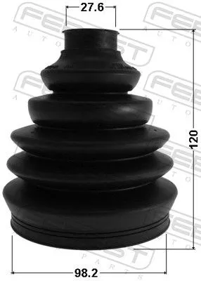 FEBEST Bellow Kit, drive shaft (1717P-A6)