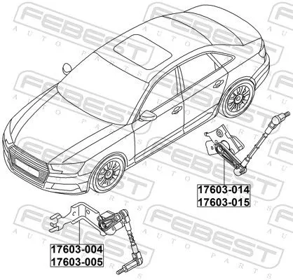 FEBEST Sensor, headlight levelling (17603-005)