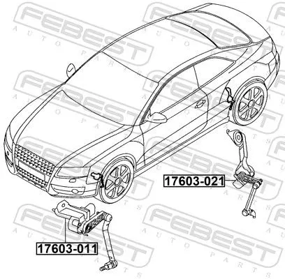 FEBEST Sensor, headlight levelling (17603-011)