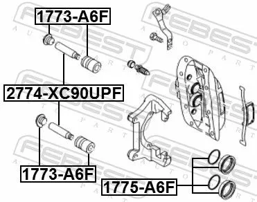 FEBEST Repair Kit, brake caliper (1775-A6F)