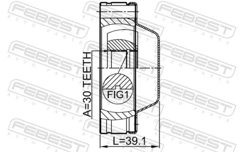 FEBEST Joint, propshaft (1811-MOKFSHA)