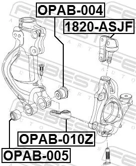 FEBEST Ball Joint (1820-ASJF)