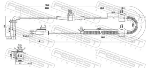 FEBEST Sensor, wheel speed (18606-001)