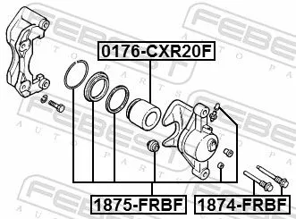 FEBEST Guide Bolt, brake caliper (1874-FRBF)