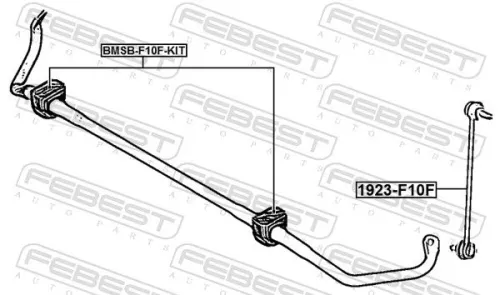 FEBEST Link/Coupling Rod, stabiliser bar (1923-F10F)