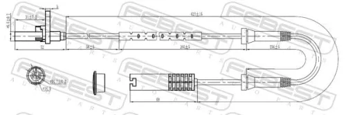 FEBEST Sensor, wheel speed (19606-006)