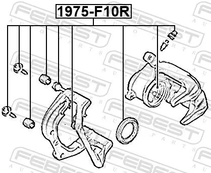 FEBEST Repair Kit, brake caliper (1975-F10R)