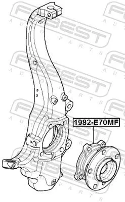 FEBEST Wheel Hub (1982-E70MF)