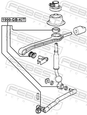 FEBEST Bearing, selector-/shift rod (1999-GB-KIT)