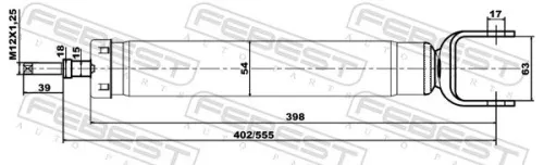 FEBEST Shock Absorber (20110-002R)