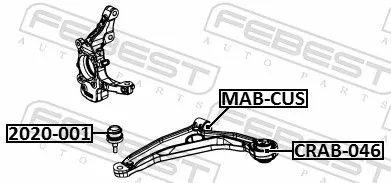 FEBEST Ball Joint (2020-001)