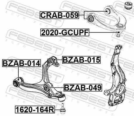 FEBEST Ball Joint (2020-GCUPF)