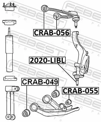 FEBEST Ball Joint (2020-LIBL)