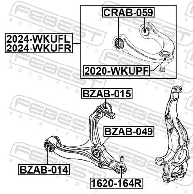 FEBEST Ball Joint (2020-WKUPF)