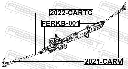 FEBEST Inner Tie Rod (2022-CARTC)