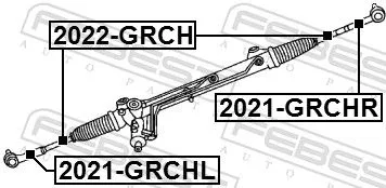 FEBEST Inner Tie Rod (2022-GRCH)