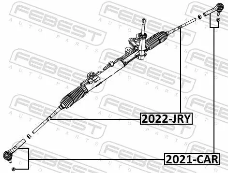 FEBEST Inner Tie Rod (2022-JRY)