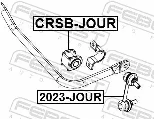 FEBEST Link/Coupling Rod, stabiliser bar (2023-JOUR)