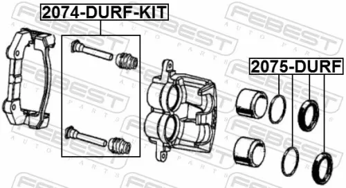 FEBEST Guide Bolt, brake caliper (2074-DURF-KIT)