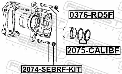 FEBEST Repair Kit, brake caliper (2075-CALIBF)