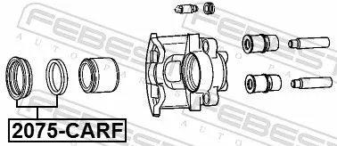 FEBEST Repair Kit, brake caliper (2075-CARF)