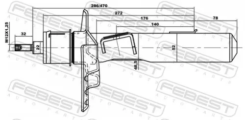 FEBEST Shock Absorber (21110-007F-KIT)
