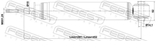 FEBEST Shock Absorber (21110-010R)