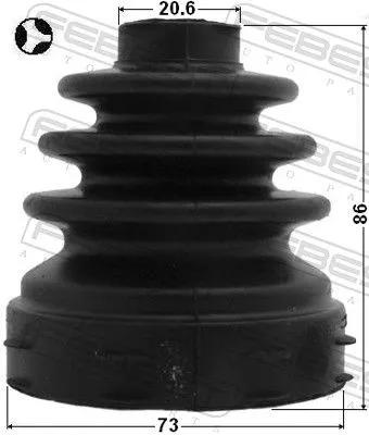 FEBEST Bellow, drive shaft (2115-CB320ATT)