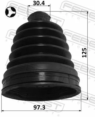 FEBEST Bellow, drive shaft (2115-TR9DT)