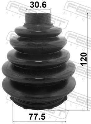 FEBEST Bellow Kit, drive shaft (2117-FOCIIRUB)