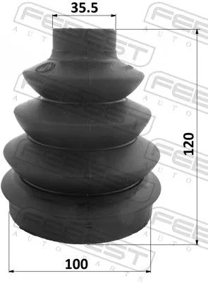 FEBEST Bellow Kit, drive shaft (2117P-EXP)