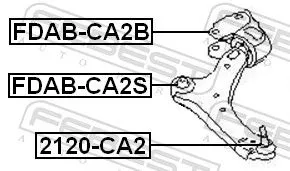 FEBEST Ball Joint (2120-CA2)