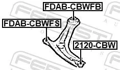 FEBEST Ball Joint (2120-CBW)