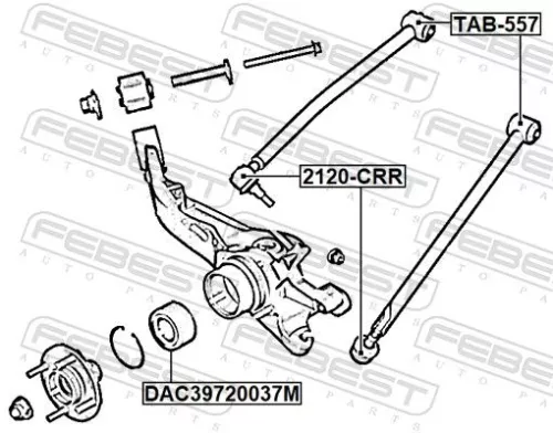 FEBEST Ball Joint (2120-CRR)
