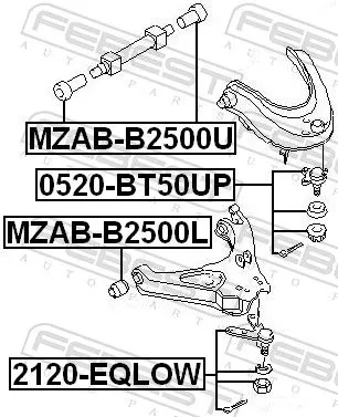 FEBEST Ball Joint (2120-EQLOW)