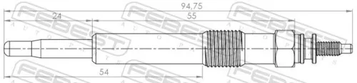FEBEST Glow Plug (21642-003)